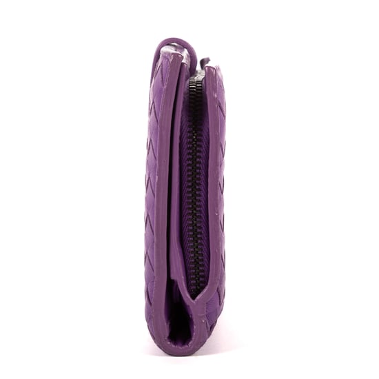 Bottega Veneta Continental Wallet en Púrpura Cuero de ternero - Image 3