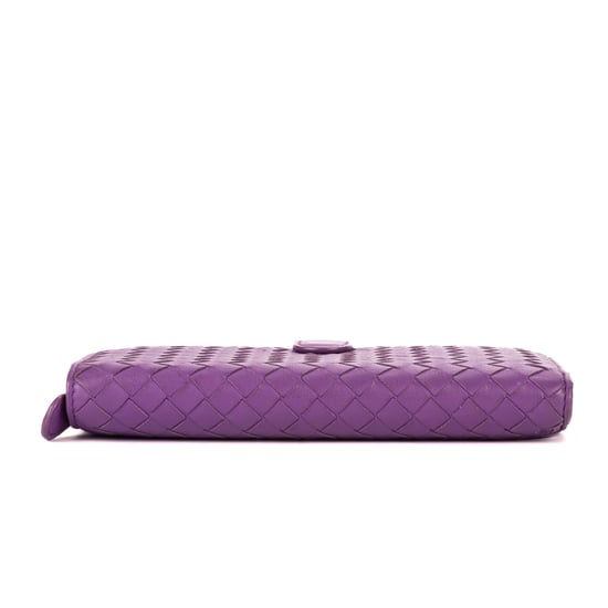 Bottega Veneta Continental Wallet en Púrpura Cuero de ternero - Image 6