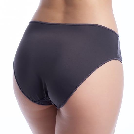 Bikini inferior de microfibra para mujer con elegante tela a rayas VANESA - Image 3