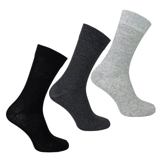 Paquete de 7 calcetines de traje clásicos para hombre - Calcetines de vestir suaves y transpirables lisos - Image 3