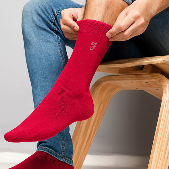 Paquete de 5 calcetines para hombres de bambú con estampado - Suaves, transpirables, elegantes y cómodos para el día a día - Image 3