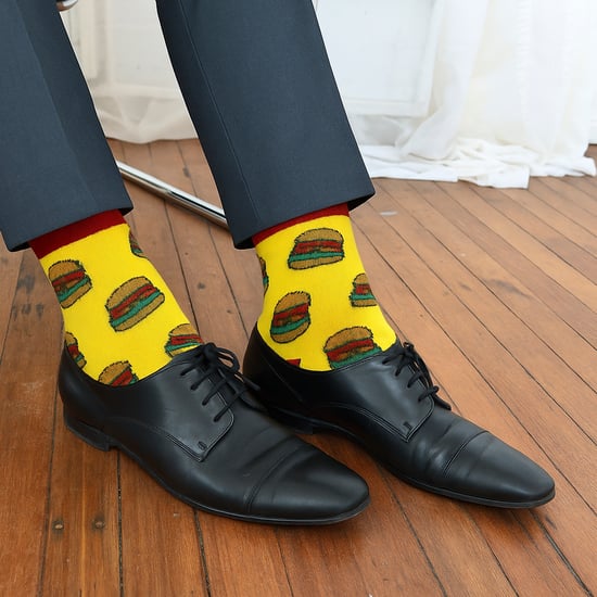 Paquete de 6 calcetines de diseño de bambú para hombres - Suaves, transpirables y de ajuste diario con patrones - Image 5