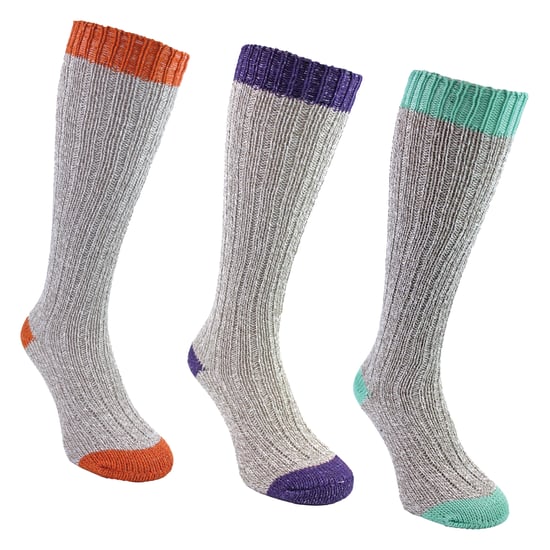3 pares de calcetines de lana extra largos para mujeres - Image 5