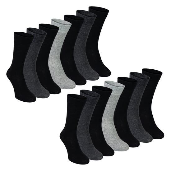 Paquete de 7 calcetines clásicos para hombres - Calcetines de vestir lisos suaves y transpirables - Image 1