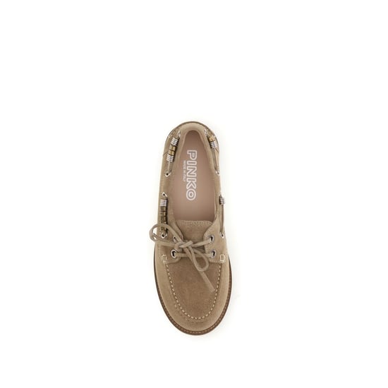 Mocasines PINKO de piel de ternera beige Bos Taurus de slip-on - Image 4