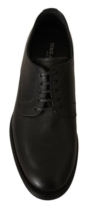 Zapatos Derby Formales de Cuero Negro con Cordones para Hombre Dolce & Gabbana - Image 2