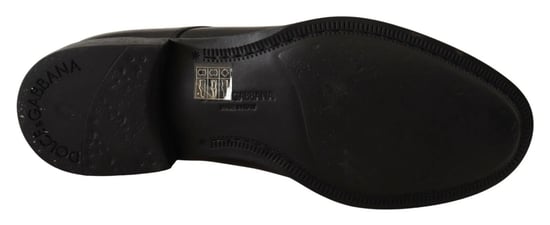 Zapatos Derby Formales de Cuero Negro con Cordones para Hombre Dolce & Gabbana - Image 3