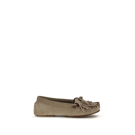 Mocasín de cuero de ternera gris Paris Texas Bos Taurus - Image 1