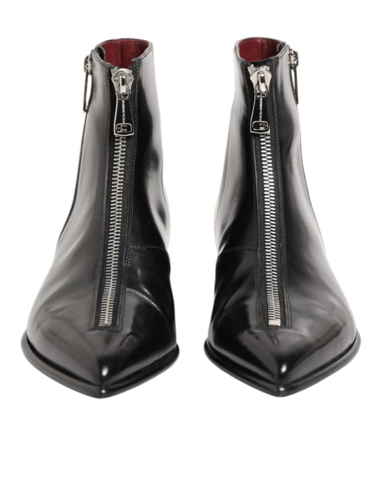 Botines cortos de chelsea en cuero negro de Dolce & Gabbana - Image 3