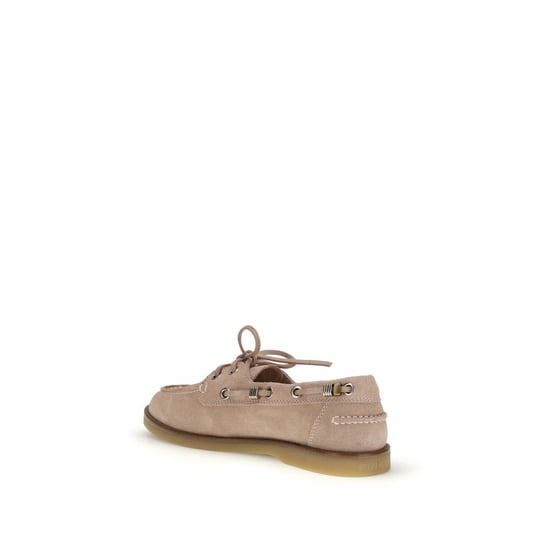 Mocasines Slip-On de Cuero de Ternera Beige PINKO - Image 3