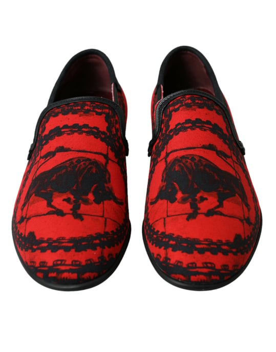 Zapatos de Hombre Mocasines Torero Rojos y Negros Dolce & Gabbana - Image 2