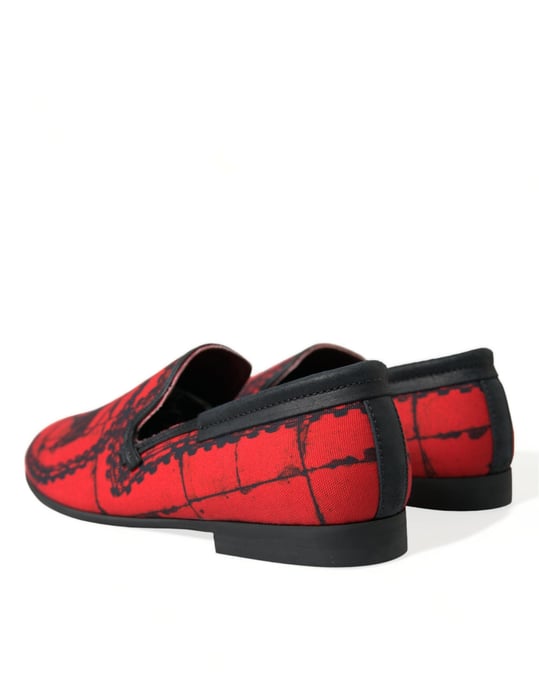 Zapatos de Hombre Mocasines Torero Rojos y Negros Dolce & Gabbana - Image 4