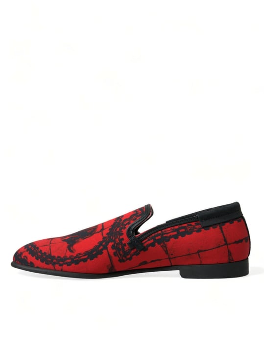 Zapatos de Hombre Mocasines Torero Rojos y Negros Dolce & Gabbana - Image 5