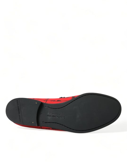 Zapatos de Hombre Mocasines Torero Rojos y Negros Dolce & Gabbana - Image 6