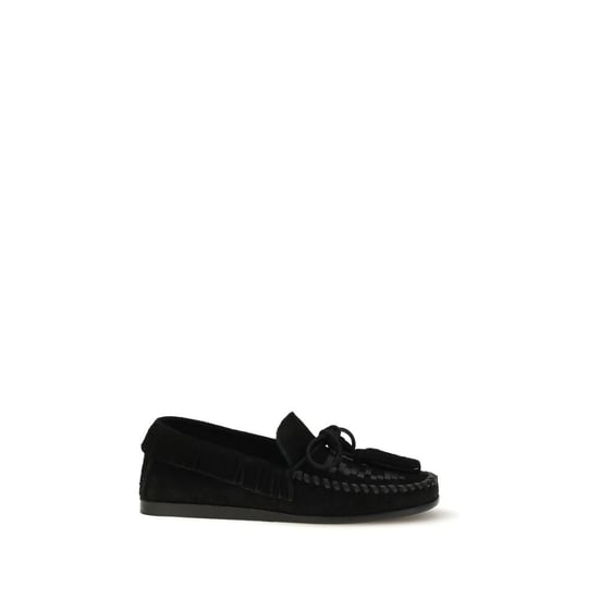 Isabel Marant Mocasines Slip-On de Cuero de Ternera Negra Bos Taurus - Image 1