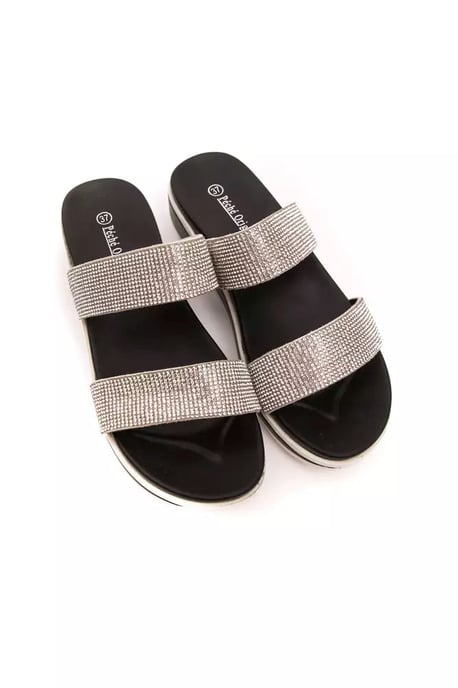 Sandalía de mujer Péché Originel Silver Textil - Image 2