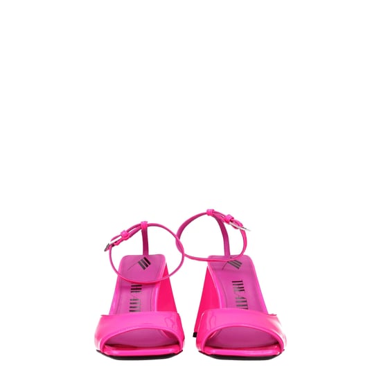 Las Sandalias de Tacón Stiletto de Cuero Rosa de The Attico - Image 3