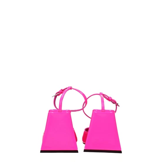 Las Sandalias de Tacón Stiletto de Cuero Rosa de The Attico - Image 5