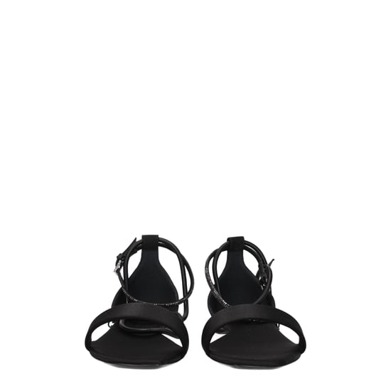 Sandalias Planas de Satén Negras Max Mara - Image 3