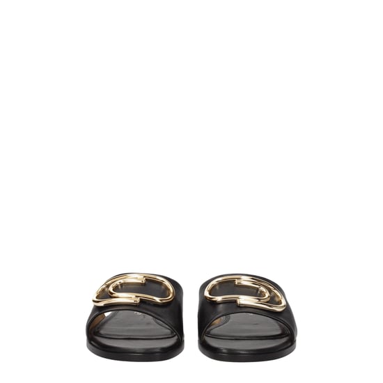 Pantuflas de Cuero Negras Off-White - Image 3