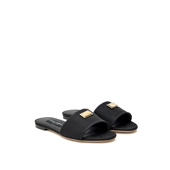 Pantuflas Negras de Poliéster Dolce & Gabbana - Image 2