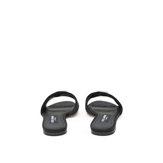 Pantuflas Negras de Poliéster Dolce & Gabbana - Image 3