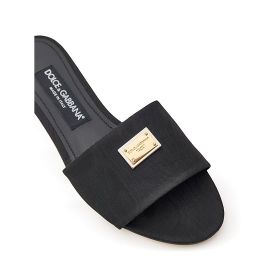 Pantuflas Negras de Poliéster Dolce & Gabbana - Image 5