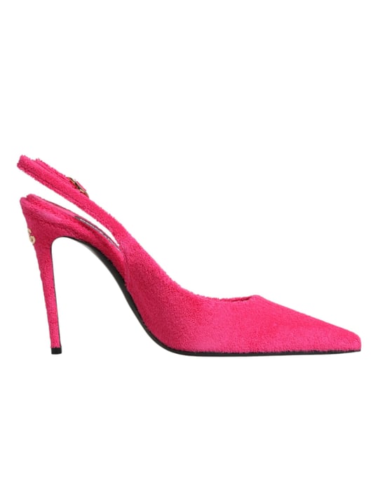 Zapatos de Tacón Alto Slingback de Ante Rosa Dolce & Gabbana - Image 2