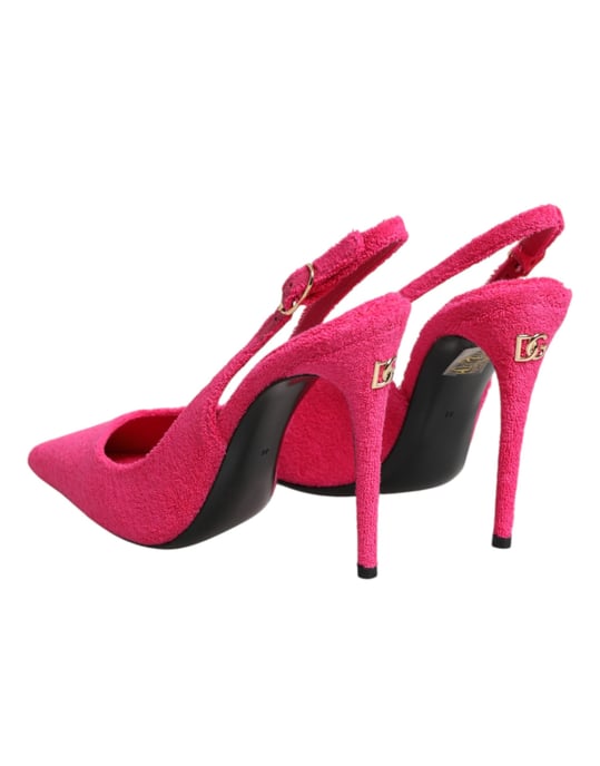 Zapatos de Tacón Alto Slingback de Ante Rosa Dolce & Gabbana - Image 6