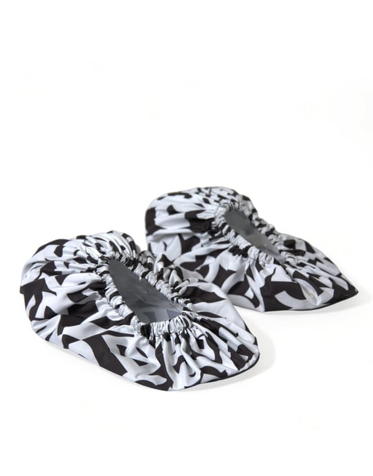 Zapatos Planos Slip On de Nylon con Logo Blanco de Dolce & Gabbana - Image 3