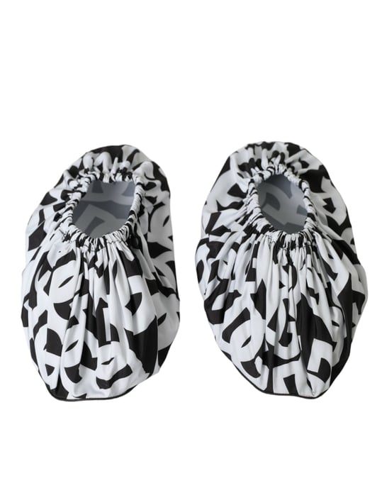 Zapatos Planos Slip On de Nylon con Logo Blanco de Dolce & Gabbana - Image 6
