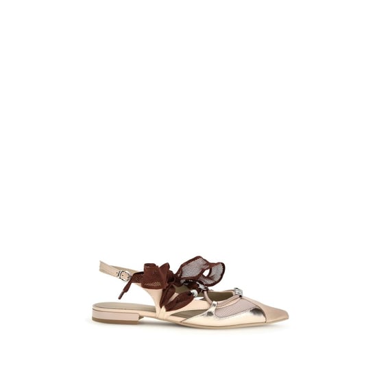PINKO Bailarinas de Piel de Ternera Multicolor Bos Taurus - Image 1