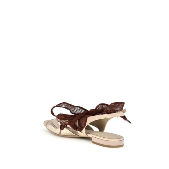 PINKO Bailarinas de Piel de Ternera Multicolor Bos Taurus - Image 3