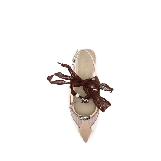 PINKO Bailarinas de Piel de Ternera Multicolor Bos Taurus - Image 4
