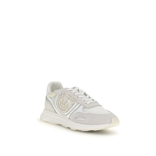 Zapatillas deportivas de cuero de ternera blanca PINKO - Image 2