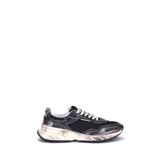Zapatillas Deportivas Dsquared² de Cuero Negro de Ternera Bos Taurus - Image 1