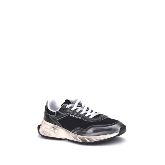 Zapatillas Deportivas Dsquared² de Cuero Negro de Ternera Bos Taurus - Image 2
