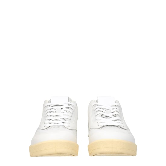 Zapatillas bajas de cuero blanco Jil Sander - Image 3