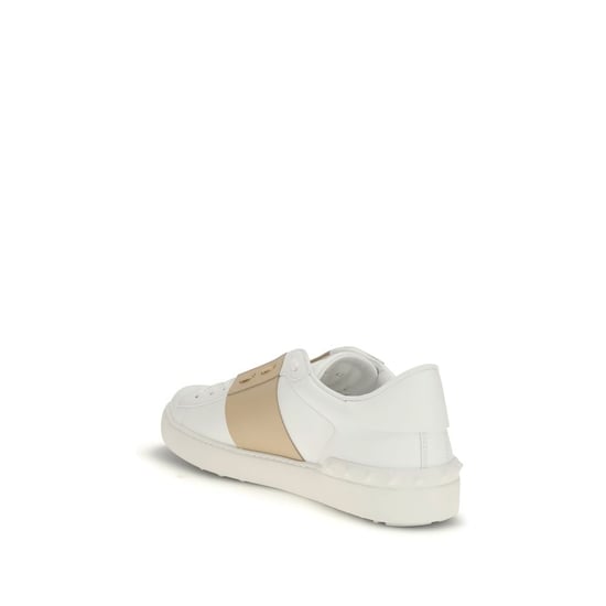 Zapatillas bajas de piel de ternero blanca Bos Taurus de Valentino Garavani - Image 3