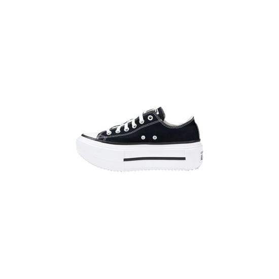 Zapatillas de plataforma de tela en blanco y negro Converse - Image 3
