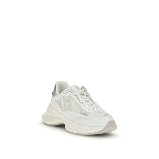 Zapatillas Chunky de Cuero de Ternera Blanco PINKO - Image 2
