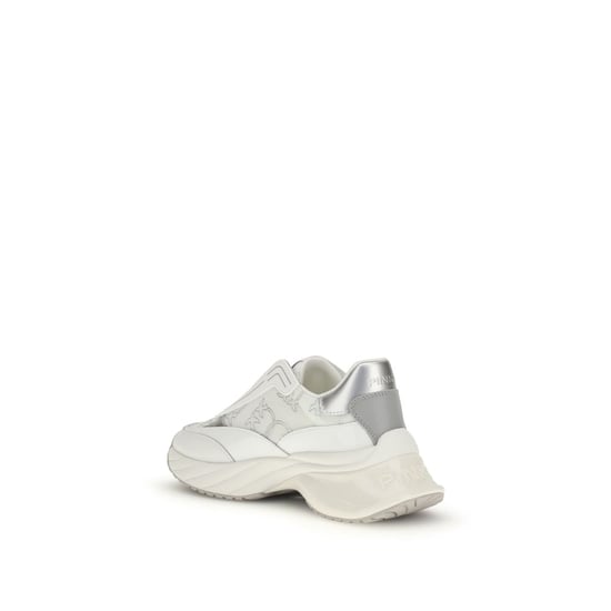 Zapatillas Chunky de Cuero de Ternera Blanco PINKO - Image 3