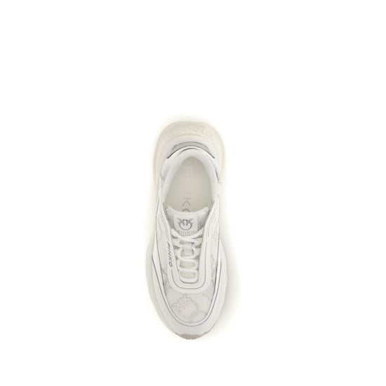 Zapatillas Chunky de Cuero de Ternera Blanco PINKO - Image 4