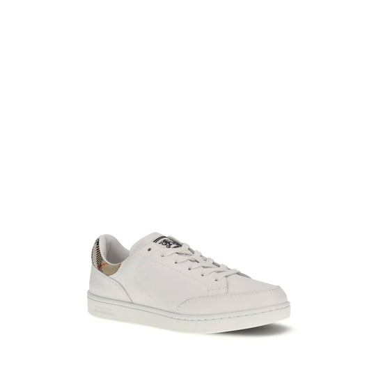 Zapatillas bajas Burberry de cuero blanco de ternera Bos Taurus - Image 2