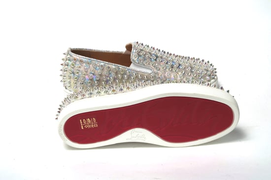 Zapatilla plana mujer Christian Louboutin White Ab/Ruleta Clear Ab Roller Boat - Image 4