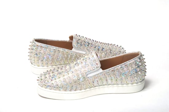 Zapatilla plana mujer Christian Louboutin White Ab/Ruleta Clear Ab Roller Boat - Image 5