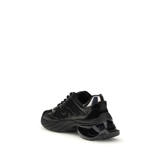 Zapatillas Chunky de Cuero de Ternera Negras PINKO - Image 3