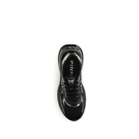 Zapatillas Chunky de Cuero de Ternera Negras PINKO - Image 4