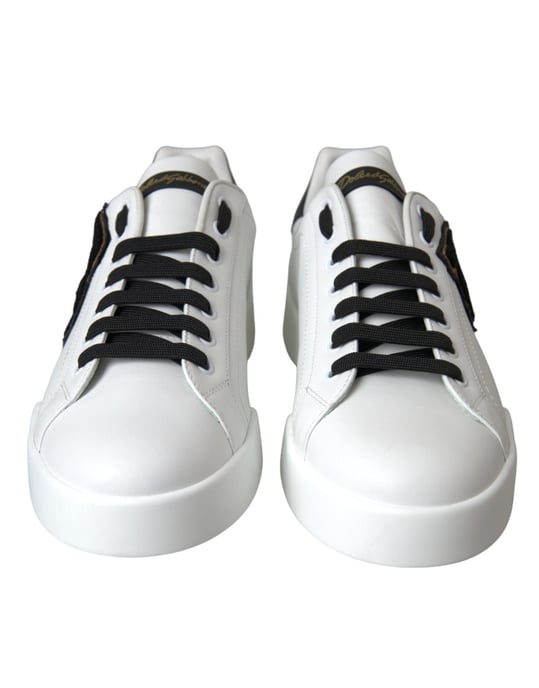 Zapatillas informales de cuero blanco con logo DG de Dolce & Gabbana - Image 2
