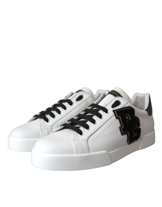 Zapatillas informales de cuero blanco con logo DG de Dolce & Gabbana - Image 3